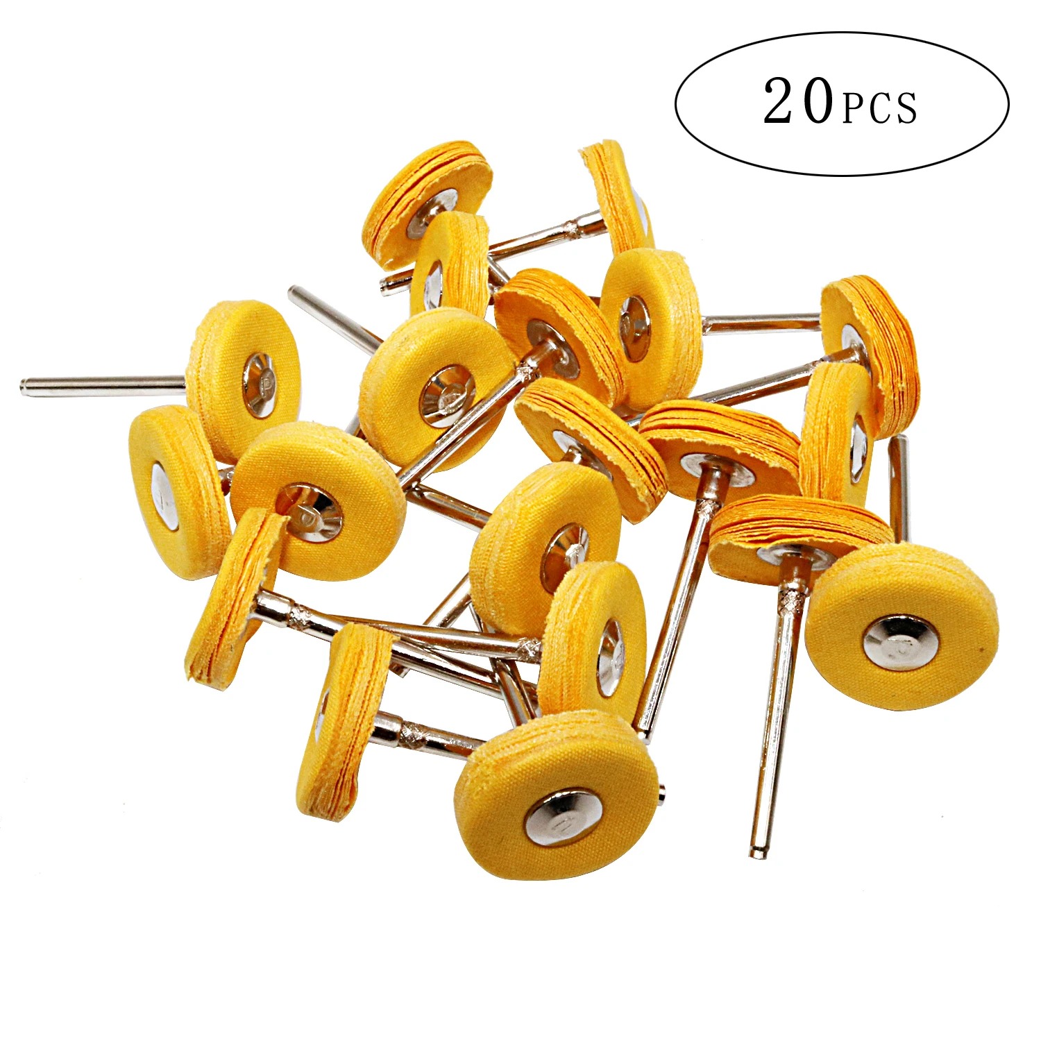 Jewelry Watches & Accessories - 20 sztuk żółtych tkaninowych tarcz polerskich