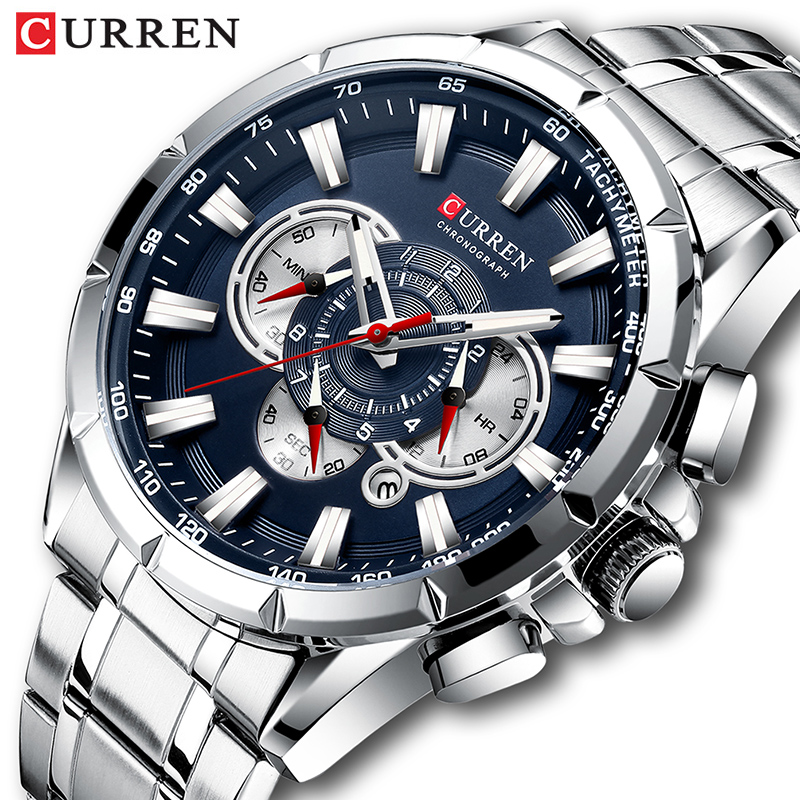 Jewelry Inspired Watches - CURREN zegarek na rękę mężczyźni wodoodporny