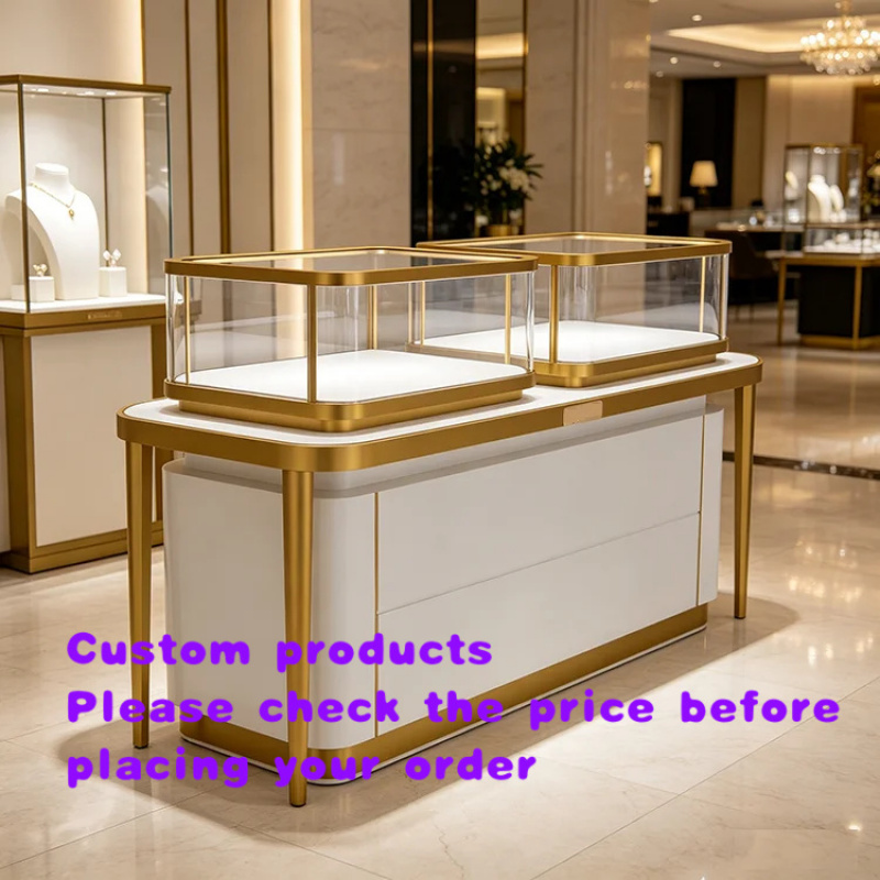 Jewelry And Watches Stores - Niestandardowa, luksusowa, wysokiej klasy szklana szafka
