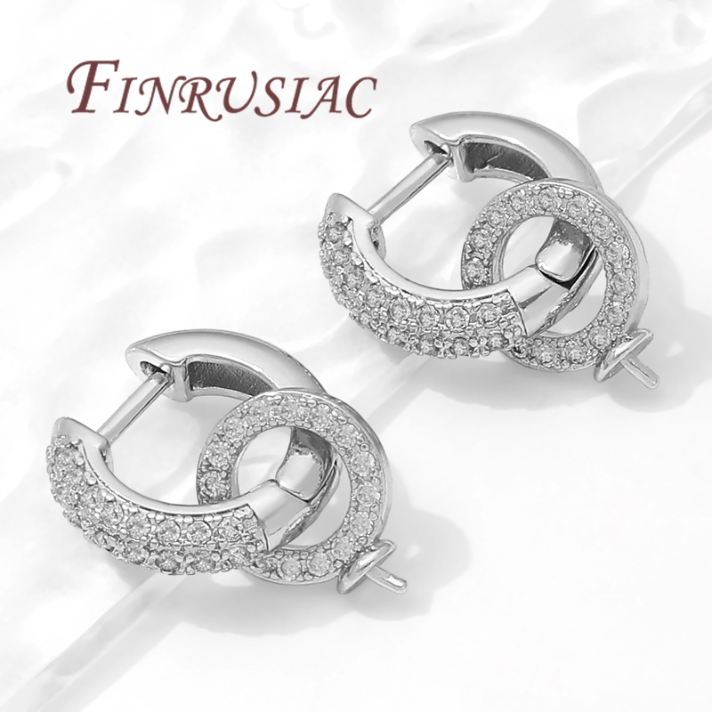 Drop Earrings - Haczyki do kolczyków platerowane 18-karatowym złotem