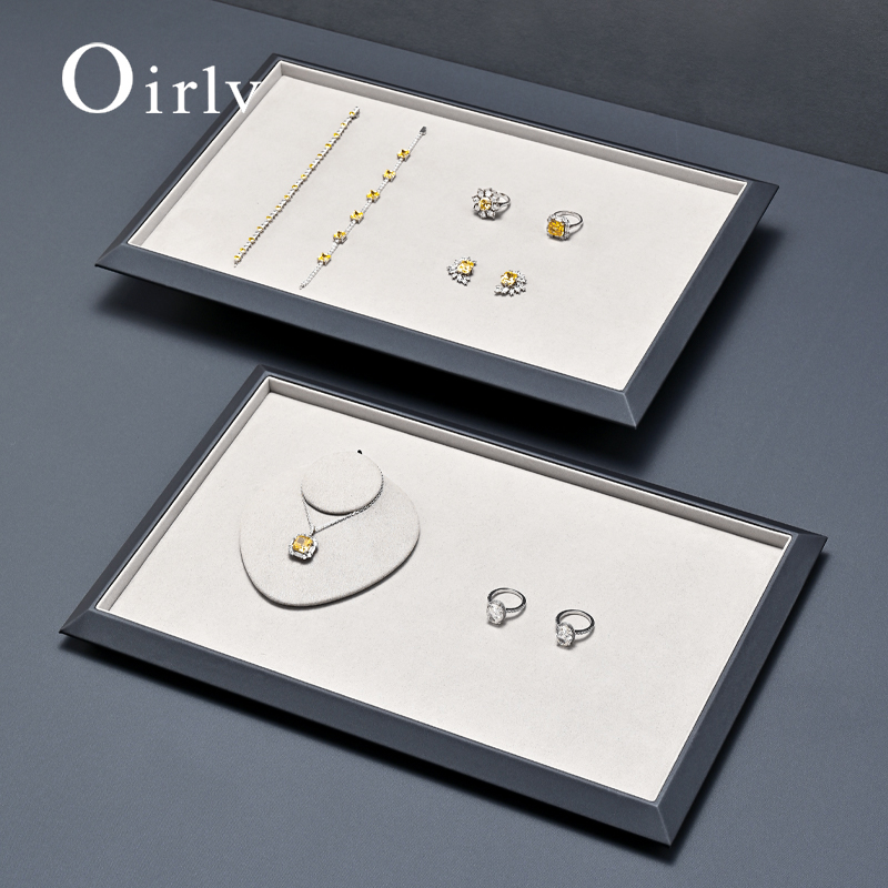 Jewelry And Watches Stores - Oirlv Skórzana Taca na Biżuterię Luksusowy