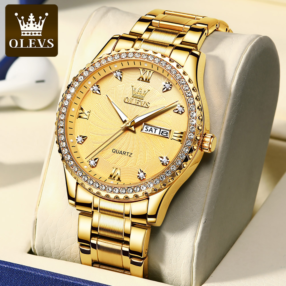 Jewelry Inspired Watches - OLEVS 5565 Luksusowy zegarek kwarcowy dla