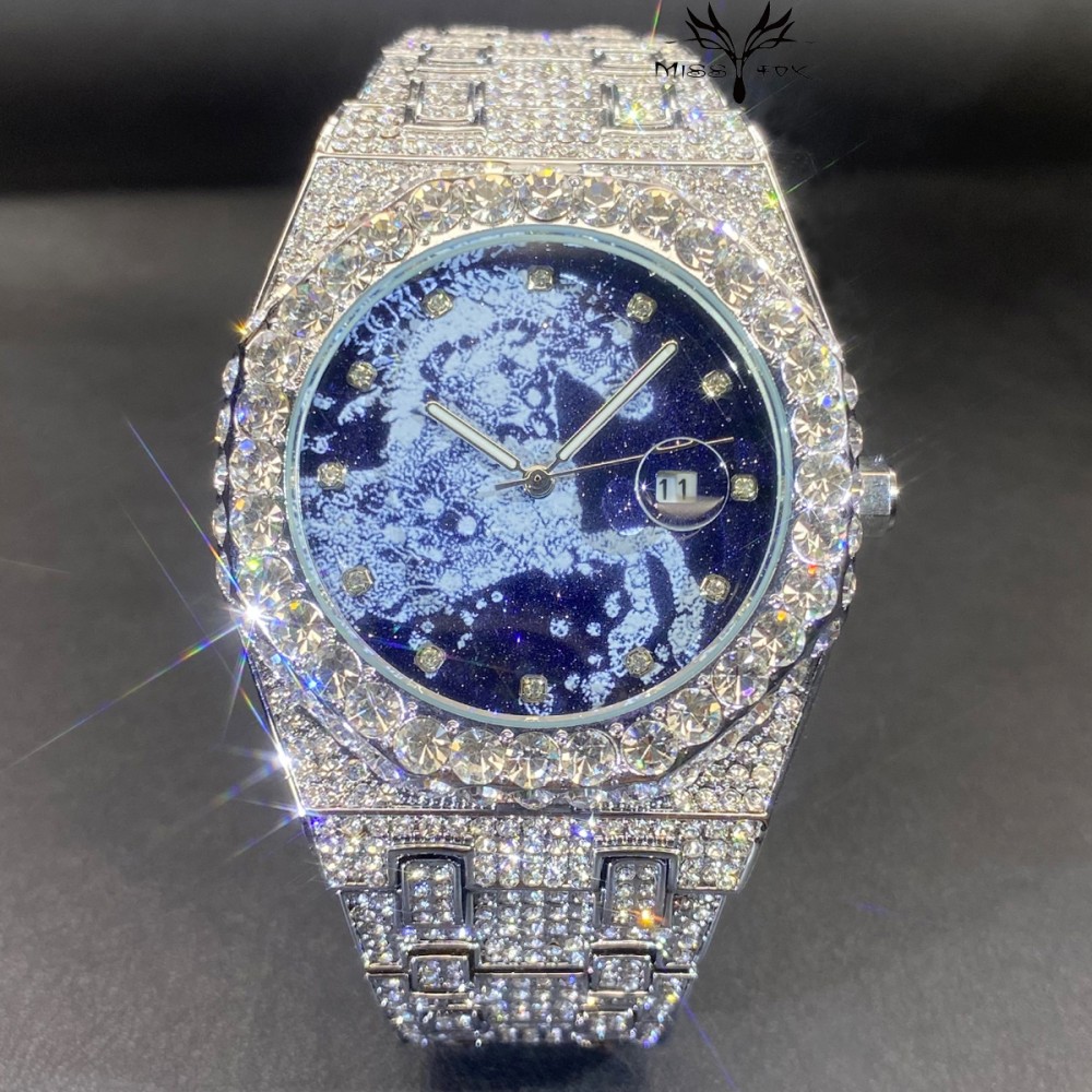 Jewelry Watches For Men - Męskie zegarki kwarcowe Hip Hop MISSFOX