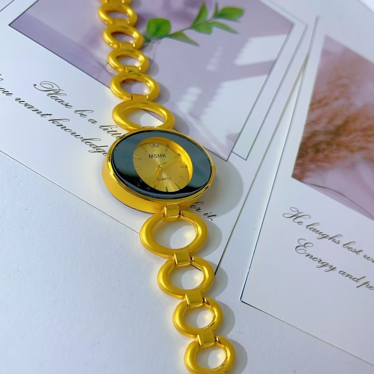 Jewelry Watches & Accessories - Nowy amerykański zegarek platerowany 24-karatowym złotem