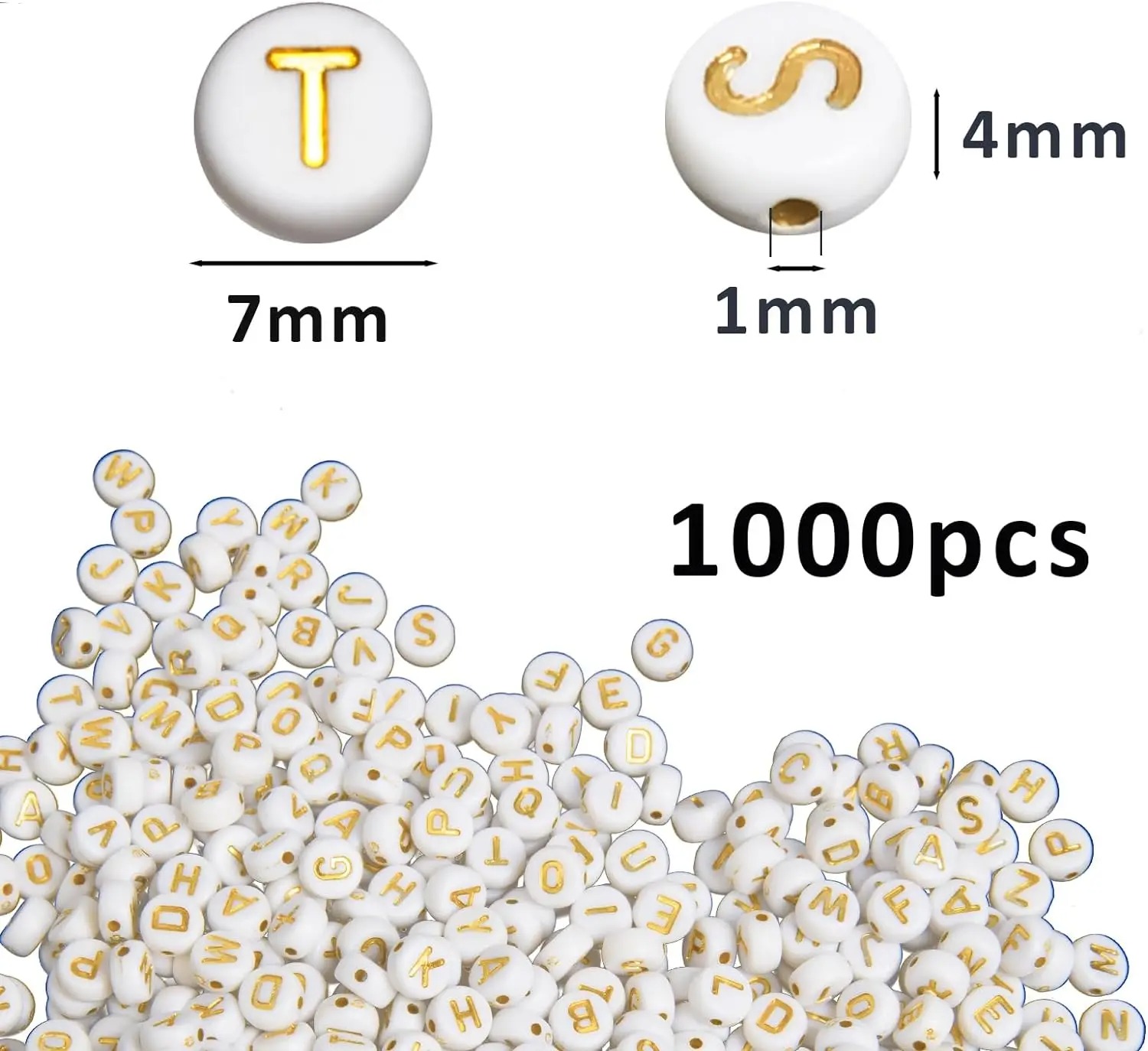 1000 Białych Koralików z Liter – Jewelry Quotes recenzja i cena