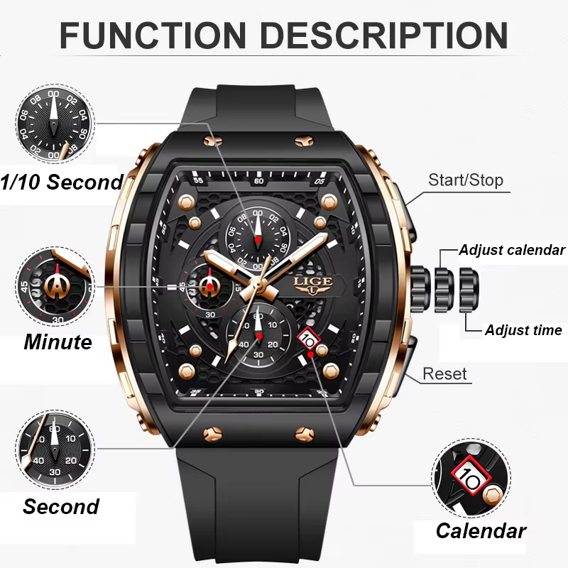 LIGE Luksusowy Zegarek Męski N – Jewelry Inspired Watches recenzja i cena