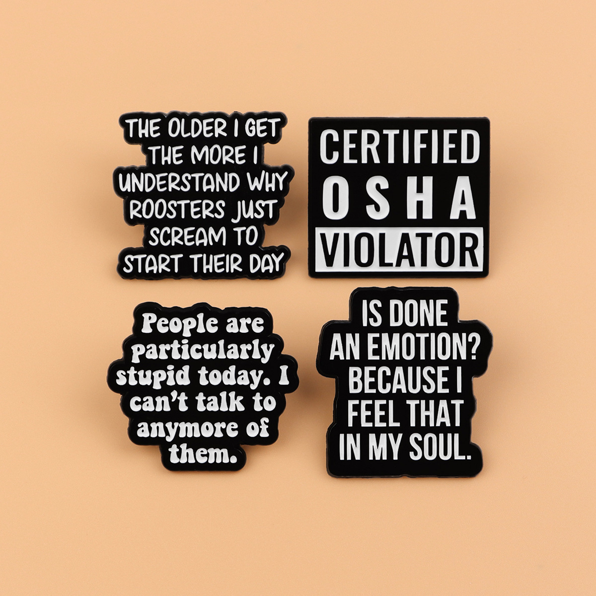 Modne broszki z cytatami, przy – Jewelry Quotes recenzja i cena