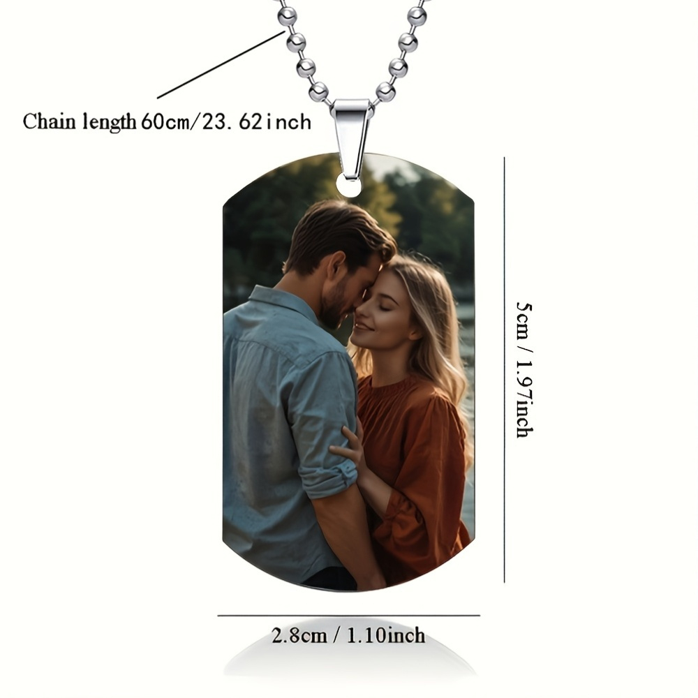 Personalizowany męski naszyjni – Mens Dog Tag Necklace recenzja i cena