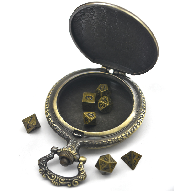 Zestaw wielościeniowych kostek – Vintage Pocket Watch recenzja i cena