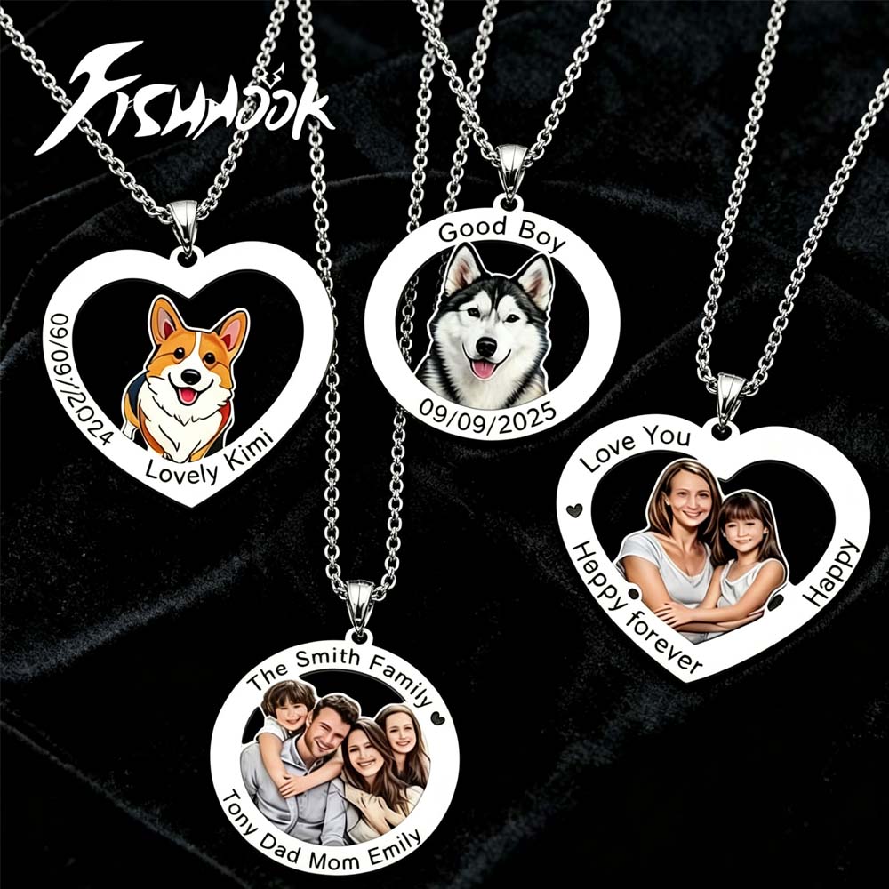 Naszyjnik z nadrukiem zdjęcia  – Mens Dog Tag Necklace recenzja i cena