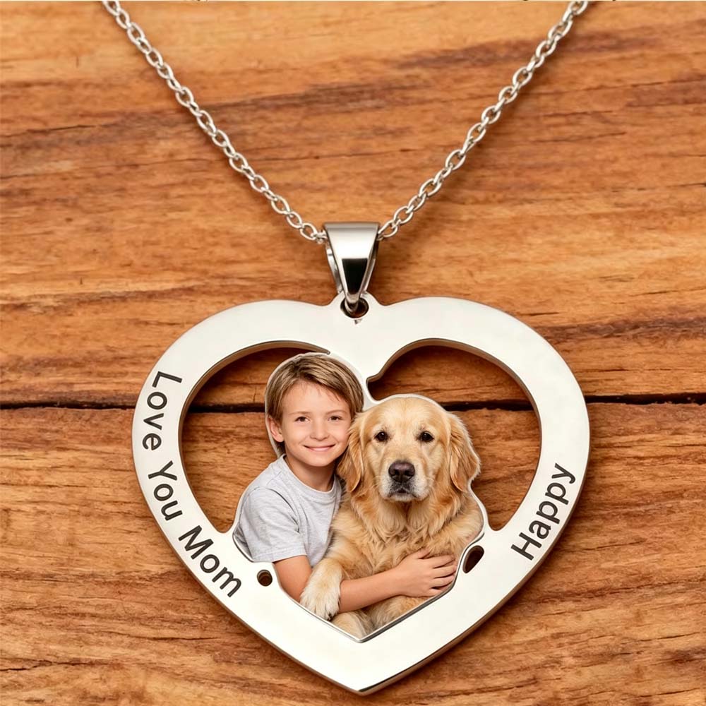 Naszyjnik z nadrukiem zdjęcia  – Mens Dog Tag Necklace recenzja i cena