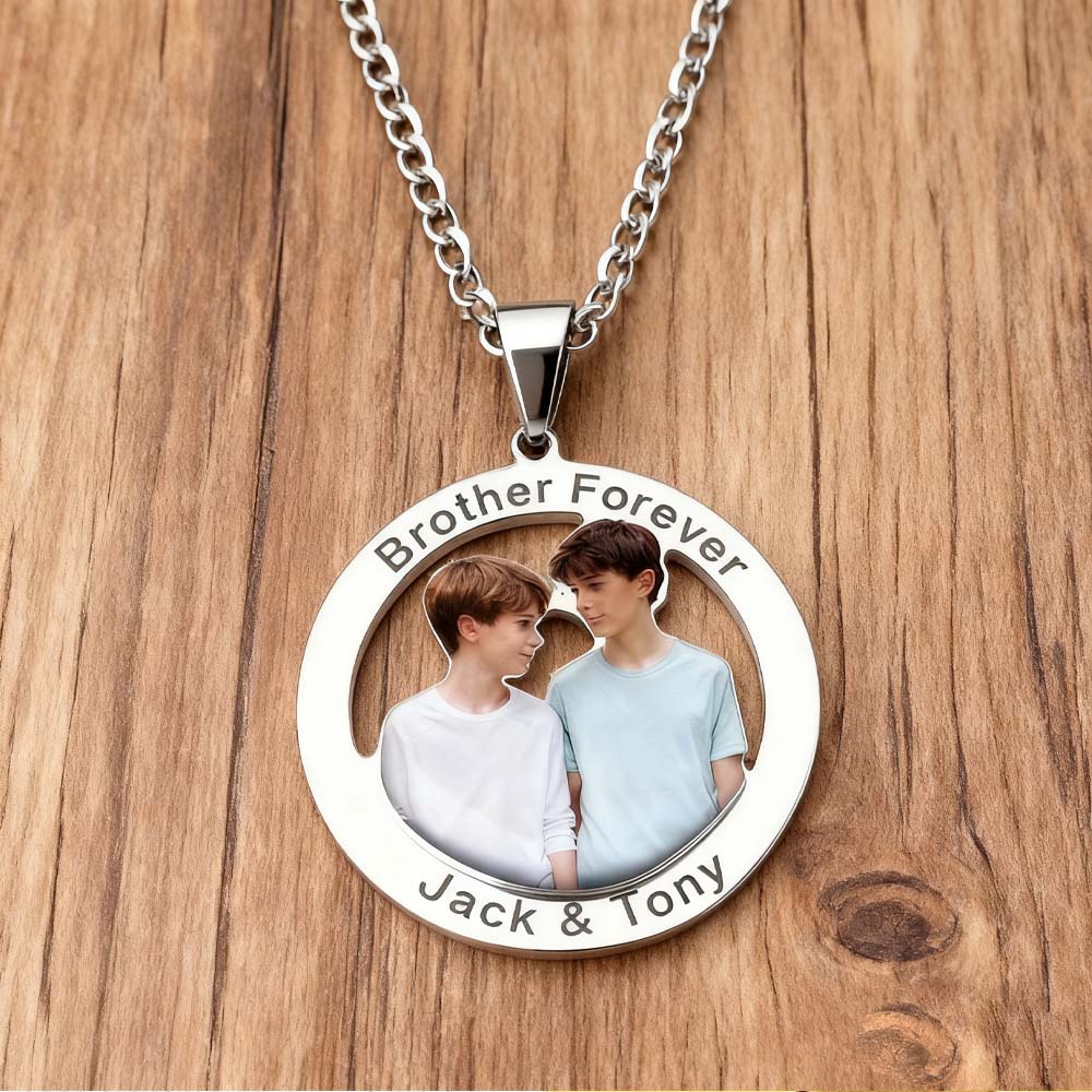 Naszyjnik z nadrukiem zdjęcia  – Mens Dog Tag Necklace recenzja i cena
